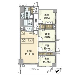 パレステージ町屋弐番館の物件間取画像